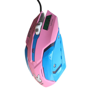 YOOYA YYfVMO161 Game Mouse Pink Rabit Wired USB Cable Gaming Computer Mice Adjustable DPI Ergonomic For Laptop PC