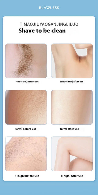 Women Electric Shaver Waterproof Painless Hair Trimmer for Bikini Body Legs Face Underarms Hair Removal Cordless