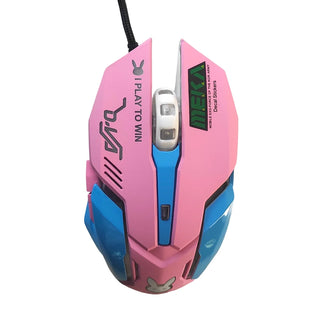YOOYA YYfVMO161 Game Mouse Pink Rabit Wired USB Cable Gaming Computer Mice Adjustable DPI Ergonomic For Laptop PC