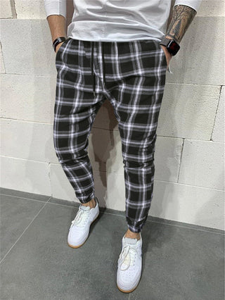 Mens Drawstring Lattice Pants Trousers with Bound Feet Style Casual Comfortable Breathable Loose Fit Long Leggings