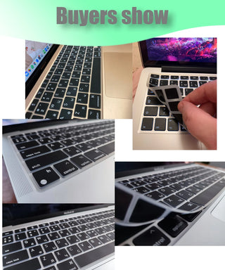 Keyboard Cover For 2005 - 2024 New M4/M3 Macbook Pro /Air 13/15/13.6/16/12 inch Skin (UK/US Layout)A2681/A2442/A2779/A2780/A2338