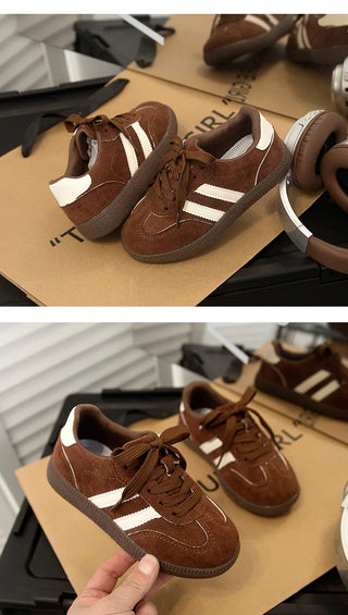 Childrens' Retro Fashion Casual Sports Shoes 2025 Autumn New Girl's Fashion Comfortable Low Top Shoes Boys' Soft Soled Sneakers