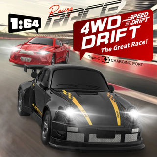 Kf20 1:64 Drift Rc Car Four-wheel remote-controlled racing car Full proportions Desk Competition Toy Boys Ideal gifts.