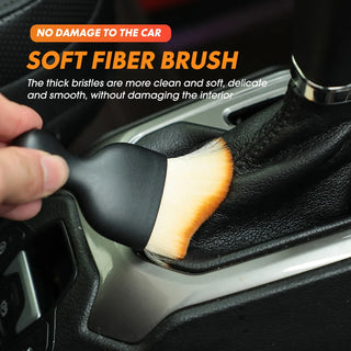 Car Air Vent Cleaning Soft Brush with Casing Car Interior Cleaning Tool Artificial Car Brush Cars Crevice Dusting Cars Detailing