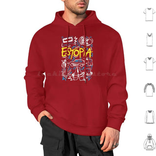 Estopía ( Argentina ) : Estopa 25th Anniversary Tour Hoodie cotton Long Sleeve Estopy Tow Estopia David Mu ? Oz Jose Mu ? Oz