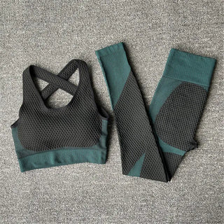 2/3Pcs Seamless Yoga Set Gym Fitness