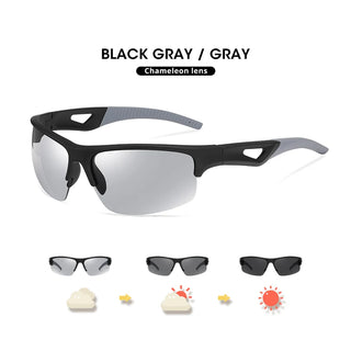 Brand Outdoor Sport Photochromic Sunglasses Men Polarized Day Night Vision Sun Glasses Driving Goggles oculos de sol masculino
