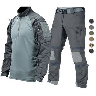 Tactical Suit Combat Shirts Pants Two Piece Set Men Field Training FROG Scouting Uniform CS Airsoft Shot Kit Paintball Gear