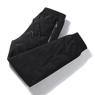 Pantalones de algodón de invierno para hombre, informales, impermeables, con cremallera, bolsillos, de lana gruesa, cálidos, para correr, para exteriores, a prueba de frío, pantalones de esquí, 7XL 