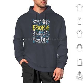 Estopía ( Argentina ) : Estopa 25th Anniversary Tour Hoodie cotton Long Sleeve Estopy Tow Estopia David Mu ? Oz Jose Mu ? Oz