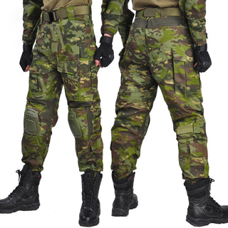 G3 Men's Tactical Pants Clothing Men Camping Cargo Pant US CP Airsoft Camo Paintball Combat Pants +Pads