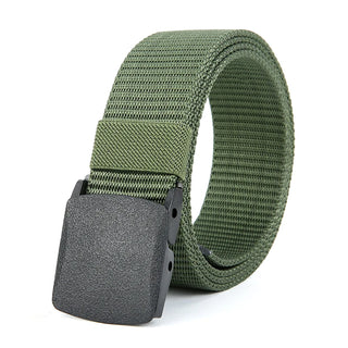 Men's Casual Tactical Belt - High Quality Military Nylon Durable Plastic Buckle Outdoor Sports Training Versatile Denim Belt