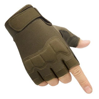 Men's Tactical Gloves Military Army Shooting Fingerless Gloves Anti-Slip Outdoor Hunting Sports Paintball Airsoft Bicycle Gloves
