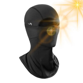 Ski Face Cover UPF 50 Sun Protection Cool Ice Silk Head Cover Elastic Fit Cycling Cap Breathable Head Sock With Glasses Holes