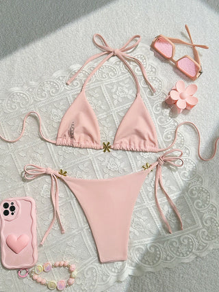 Micro Bikinis Sexy Women Swimsuit Swimwear 2025 Push Up Bikini Set String Bathing Suit Halter Beachwear Brazilian Biquini Female