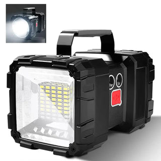 Double Head Searchlight Outdoor Portable Camping Lantern 7 Modes Super Bright Flashlight Outdoor Waterproof Emergency Work Lamp