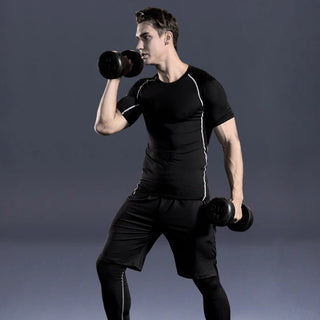 5 Pcs Men's Running Tight Workout Fitness Training Tracksuit