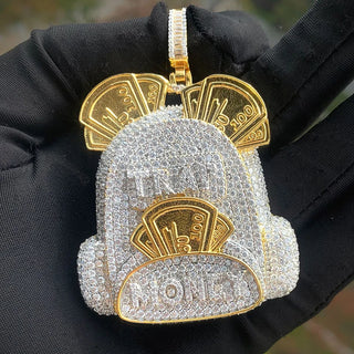 Hip Hop 5A+ CZ Stone Bling Iced Out MONEY bag Jewelry