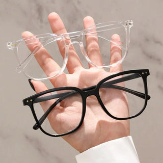 2pcs Women Men Classic Square Frame Glasses School Eyewear For Daily Life Clothing Accessories