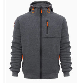 Cotton-Dropped Shoulder Hooded Sweatshirt
