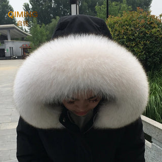 100% Natural Real Fox Fur Collar Fashion Scarves For Ladies Women And Men