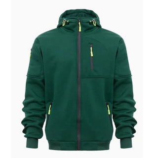 Cotton-Dropped Shoulder Hooded Sweatshirt