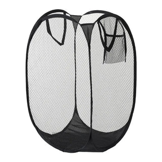 Foldable Hand-Held Laundry Basket Dirty Clothes Storage Grid Basket Household Organizer for Clothes