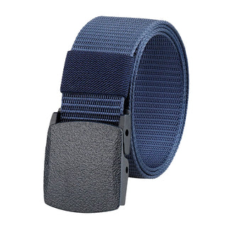 Men's Casual Tactical Belt - High Quality Military Nylon Durable Plastic Buckle Outdoor Sports Training Versatile Denim Belt