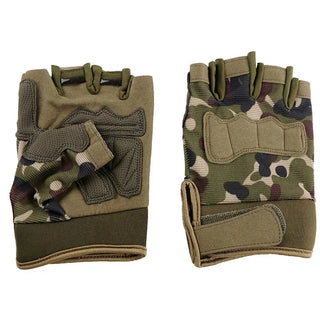 Men's Tactical Gloves Military Army Shooting Fingerless Gloves Anti-Slip Outdoor Hunting Sports Paintball Airsoft Bicycle Gloves