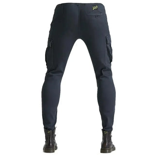 Men's Motorcycle Cycling Denim Jeans Cargo Overalls