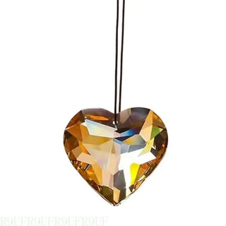 R9UF Rainbow Sun Catcher Love Heart Crystal Ornaments For Enhancing Living Space Decors