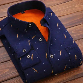 Men's Casual Long Sleeve Plaid Shirt