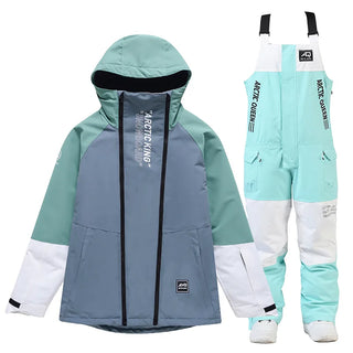 New Snowboarding Suit Men Women Skiing Suit Winter Outdoor Warm Windproof Waterproof Ski Hoodie Jacket+Pants Set Ski Equipment