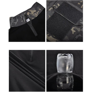 Camo Tactical Sets Men Summer Breathable Short Sleeve Tshirts+Multi-pocket Wear-resistant Straight Pant 2 Pcs Suits Training Set