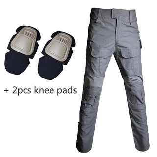 G3 Men's Tactical Pants Clothing Men Camping Cargo Pant US CP Airsoft Camo Paintball Combat Pants +Pads