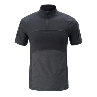 Waterproof Training Set Mens Tactical Camo Patchwork T-shirt+Durable Multi Pockets Overalls Combat Uniform Summer Hunting Suit