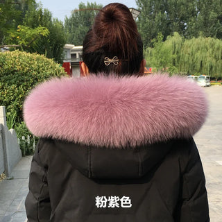 100% Natural Real Fox Fur Collar Fashion Scarves For Ladies Women And Men
