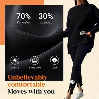 Women's 2 Piece Sweater Leggings Set Pullover Sweatshirt Jogger Sweatpants Tracksuit Casual Outfits