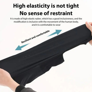 Ski Face Cover UPF 50 Sun Protection Cool Ice Silk Head Cover Elastic Fit Cycling Cap Breathable Head Sock With Glasses Holes