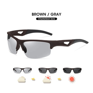 Brand Outdoor Sport Photochromic Sunglasses Men Polarized Day Night Vision Sun Glasses Driving Goggles oculos de sol masculino