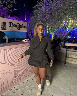 Weird Puss Elegant Simple 2 Piece Set Women 2024 Fall Trend Casual Sweatshirts+Pleateda-Line Skirt Classic Matching Streetwear