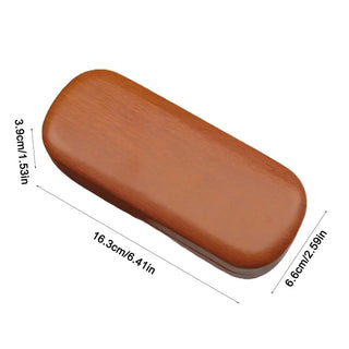 Eye Glass Carry Case Wooden Glasses Case Wood Grain Durable Handmade Fashionable Retro Unique Carry Case For Sun Glasses