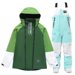 New Snowboarding Suit Men Women Skiing Suit Winter Outdoor Warm Windproof Waterproof Ski Hoodie Jacket+Pants Set Ski Equipment