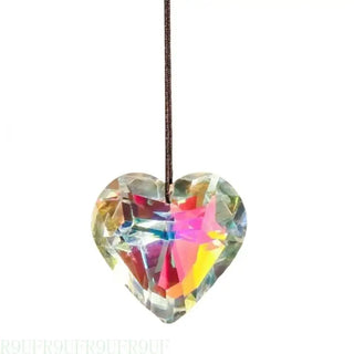 R9UF Rainbow Sun Catcher Love Heart Crystal Ornaments For Enhancing Living Space Decors