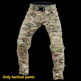 Men's Uniform Set Tactical Clothing Outdoor Hunting Gear US Shirt and Pants Multi Pockets