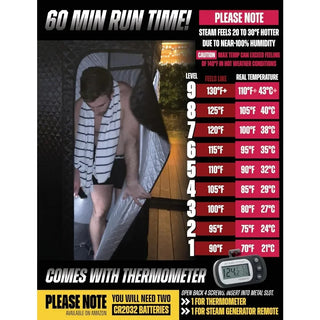 Portable Home Sauna for Wellness & Relaxation | Steam-Heated Hexagon Model | 60-Min Rapid Steam Room Generator, Floor Mat, Towel