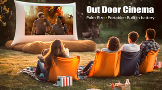 Aome S100 New 3D 4K Mini LED Portable Video Home Theater DLP Smart Android WIFI Full HD 1080P Projector with Battery