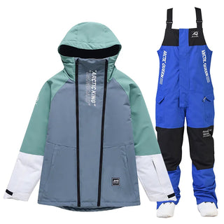 New Snowboarding Suit Men Women Skiing Suit Winter Outdoor Warm Windproof Waterproof Ski Hoodie Jacket+Pants Set Ski Equipment