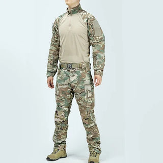 Tactical Suit Combat Shirts Pants Two Piece Set Men Field Training FROG Scouting Uniform CS Airsoft Shot Kit Paintball Gear