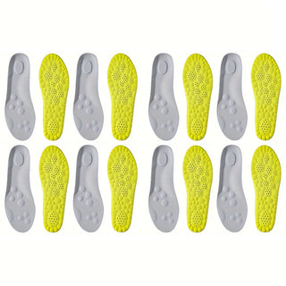 1Pair High Elasticity Latex Sport Insoles Soft Shoe Pads Arch Support Orthotic Insoles Deodorant Shock Absorption Cushion